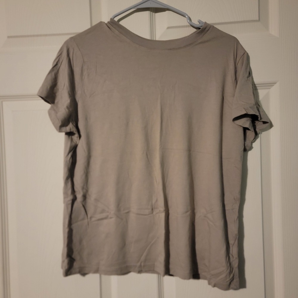 A New Day Kids Taupe Brown Short Sleeve Crew Neck T-Shirt Size XL
